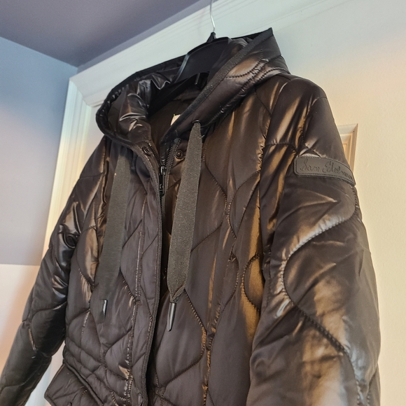 Sam Eldemen Black Quilted Jacket Size Small - Picture 9 of 10